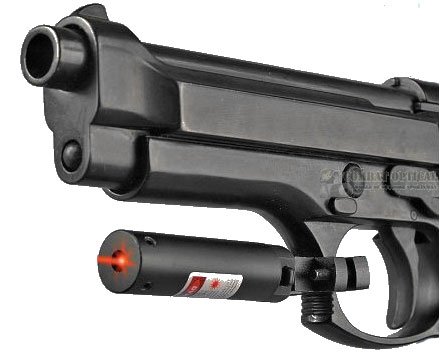 Universal Pistol Mount Red Laser Sight 3 Lithium Batteries Included