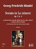 Sonate a-Moll Op 1/4 - Altblockfl&ouml;te, Fl&ouml;te, Oboe, Violine, Gitarre, Basso Continuo - 