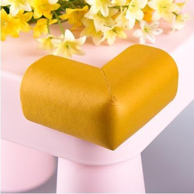 LIFE VIP Furniture Table Edge Protectors Home Safety Corners Baby Safety Bumper Guard (4pcs Edge Guard, deep yellow)