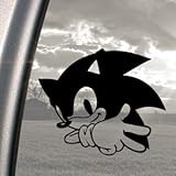 ソニック SONIC ゲーム セガ ソニック・ザ・ヘッジホッグ Wii [黒 ブラック] Playstation PS / 抜群の耐久性! 防水、耐油性 高品質プレミアム / アート ステッカー / 車 カー用品 バイク PC スーツケース ほとんど何にでも貼れる! デカール シール 部屋 ノートPC ノートパソコン 【並行輸入品】オリジナル保護パッケージ入り