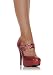 4 Inch Mary Jane Women'S Size Shoe With Double Strap And Glitter