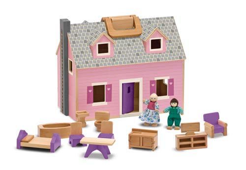Detail image Melissa & Doug Fold & Go Dollhouse