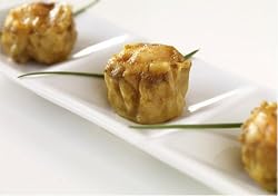 The Perfect Bite Co  International Miniature Collection- Shrimp Dumplings With Coconut Curry Sauce, 12 Count Tray, 13-Ounce Box (Pack of 4)