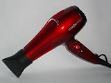 TurboIon Croc 1750 Watt RED Tourmaline Hair Dryer Made in Italy (Turbo Ion)