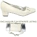 NEW Womens FASHION shoes SQUARE TOE Pumps WHITE Heels 6