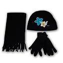 Disney Fairies Princess Tinkerbell Girl's Fleece Hat, Scarf and Glove Set - 3 Piece Set (4-14)