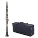 Barcelona 200 Series B-Flat Clarinet with Case, Polishing Cloth, Gloves, and Cork Wax - Black