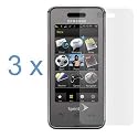 Clear Reusable LCD Screen Protector - 3 Packs for Sprint Samsung SPH-M800 Instinct Cell Phone