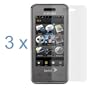 Clear Reusable LCD Screen Protector - 3 Packs for Sprint Samsung SPH-M800 Instinct Cell Phone