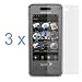 Clear Reusable LCD Screen Protector - 3 Packs for Sprint Samsung SPH-M800 Instinct Cell Phone