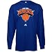 adidas New York Knicks Royal Blue Primary Logo Long Sleeve T-shirt