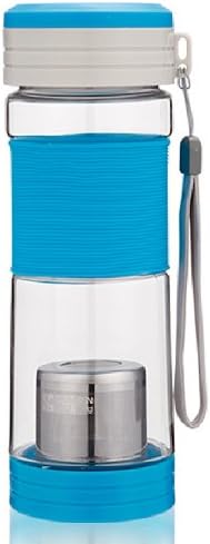 Tea Maker with Infuser Travel Infuser Ice Tea Bottle Sport Bike Water Bottle,blue