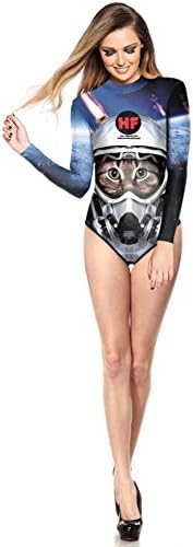 POPOJUJI Womens Long Sleeve Diving Suit Bikini Swimwear Accessory Swimwear Size M
