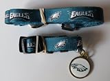 Philadelphia Eagles Pet Set Dog Collar/Leash ID Tag LARGE