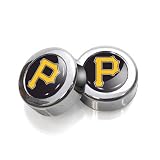 Pittsburgh Pirates License Plate, Frame Chrome Screw Covers