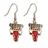 VI-1IPM-R8UV - Chicago Bulls Dangle Logo Earring Set Nba Charm Gift