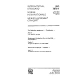 ISO 7876-1:1990, Fuel injection equipment - Vocabulary - Part 1: Fuel injection pumps