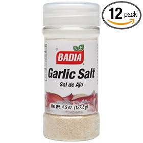 Badia Salt Garlic, 4.5-Ounce (Pack of 12)