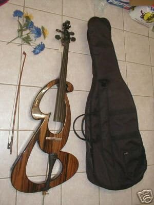 Electric cello, full size with case and bow