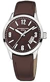 Raymond Weil Freelancer Date Arabic 42mm Watch - Cognac Dial, Brown Leather Strap 2730-STC-05707