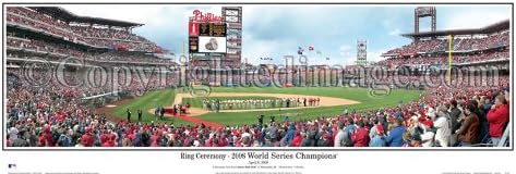 MLB Baseball Philadelphia Phillies Citizens Bank Park April 8th, 2009 World Series Champions Ring Ceremony Panoramic Poster #2061