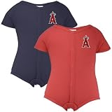 Los Angeles Angels of Anaheim Infant Navy Blue and Red 2-piece Hanger Creeper