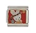 SilverBin Enamel Paint Flower Bunny Easter Theme Stainless Steel Italian Charm Link