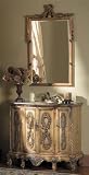 Fairfax Home Furnishings 260007B Designer Vanity with Brown Marble Top