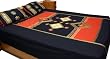 Bed Sheet Pillow Cases Flat-Sheet Queen Size Cotton Fabric Embroidery Patchwork India (bshtp112)