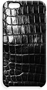 Iphone 6 Plus Black Genuine Crocodile Case by ValenzHandmade