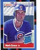 1988 Donruss Mark Grace Rookie Baseball Card #40 - Shipped In Protective Display Case!