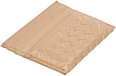 Genuine Leather Wallet Money Clip Wallet (Yellow)