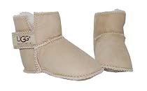 Ugg Australia Baby Erin Sand Sheepskin Booties Size M = size 4 to 5 (9-16 months)