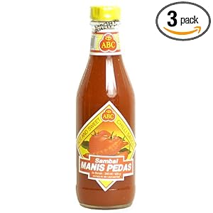 ABC Indonesian Sambal Manis Pedis - Hot and Sweet Chili Sauce, 11.5-Ounce Bottle (Pack of... by Hot Chili Sauces