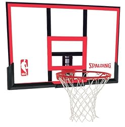 Spalding 79351 Backboard/Rim Combo with 44-Inch PolyCarbonate Backboard