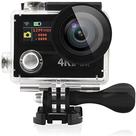 ANART® 4K Sports Camera HD 1080P 60 Wifi Waterproof 170 Wide Angle Dual Screen Digital Camcorder with Accessory Bundles (Black)