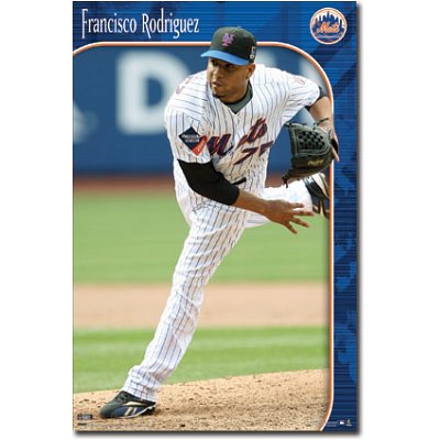(22x34) New York Mets (Francisco Rodriguez) Sports Poster Print