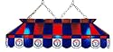 Imperial Texas Rangers Licensed 40-Inch Rectangular Stained Glass Billiard Table Light