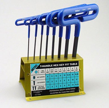 EKLIND 56168 8 PIECE T-HANDLE HEX KEY SET