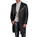 BGSD Men's New Zealand Lambskin Leather Long Coat