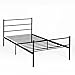 VECELO Platform Twin Metal Bed Frame/Mattress Foundation with Headboard, Box Spring Replacement Twin
