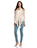 Pure Sage Womens Tie Dye Drape Front Vest