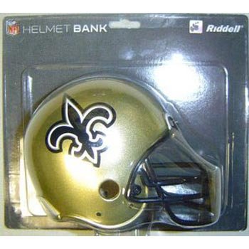 Riddell New Orleans Saints Helmet Bank