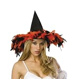 オレンジ フェザー ウィッチハット Orange Feather Witch Hat 802481
