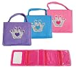 Folded Plush Purse with Crown