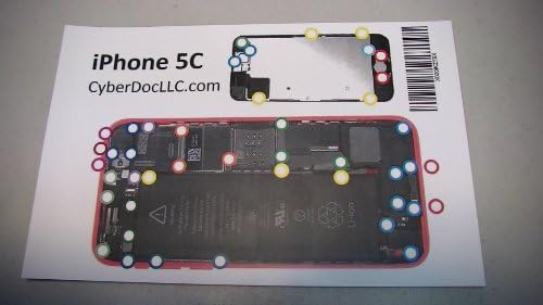 iPhone 5C CyberDoc MMagnetic Screw Chart Mat for iPhone 5C CyberDoc LLC USA