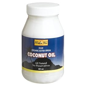 Aloha Nu Certified Organic Extra Virgin Coconut Oil, 32-Ounce Jars