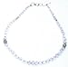 Silver Rosequartz Chain Necklace Amulet 19 inches (gnklc250)