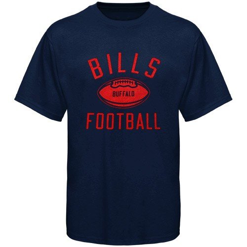 Reebok Buffalo Bills Youth Navy Blue Workout T-shirt (Small)