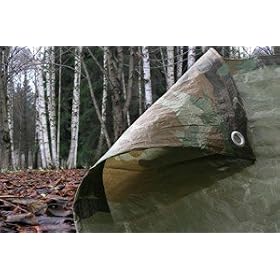CAMO CAMOUFLAGE TARPAULIN TARP 2.4M X 3.0M WATERPROOF